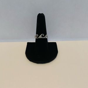 Wave, Sterling Silver, Eternity Wave, Thumb Ring